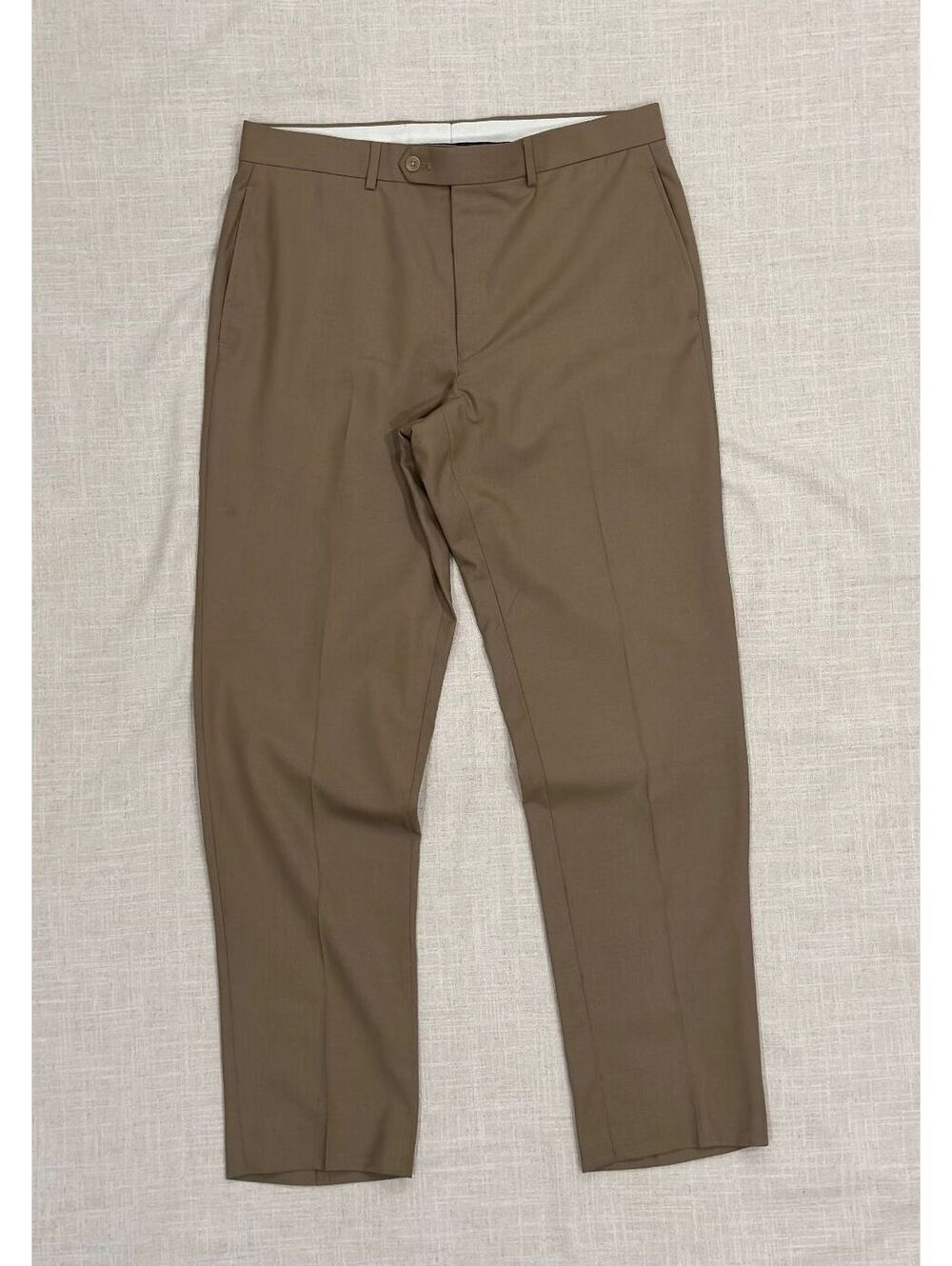 Lauren Ralph Lauren Comfort Fit 100% Wool Pleated Men's Dress Pants 34x32 Khaki